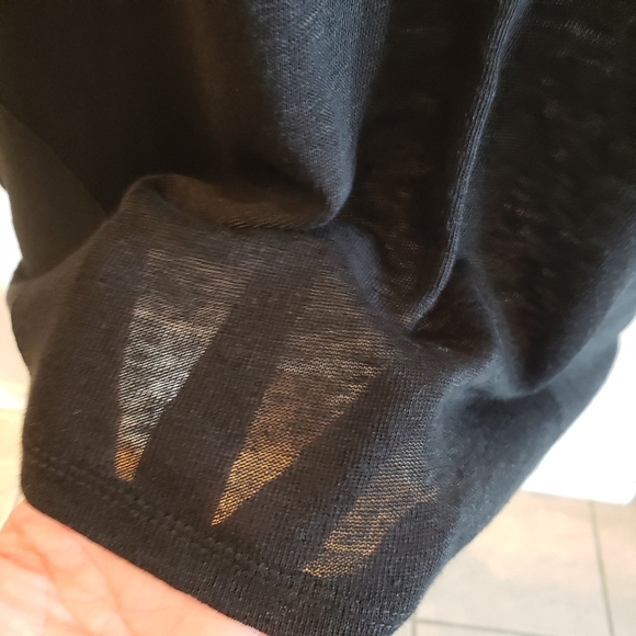 Garnet Hill Classic Black Short Sleeve Tee - Picture 2 of 8